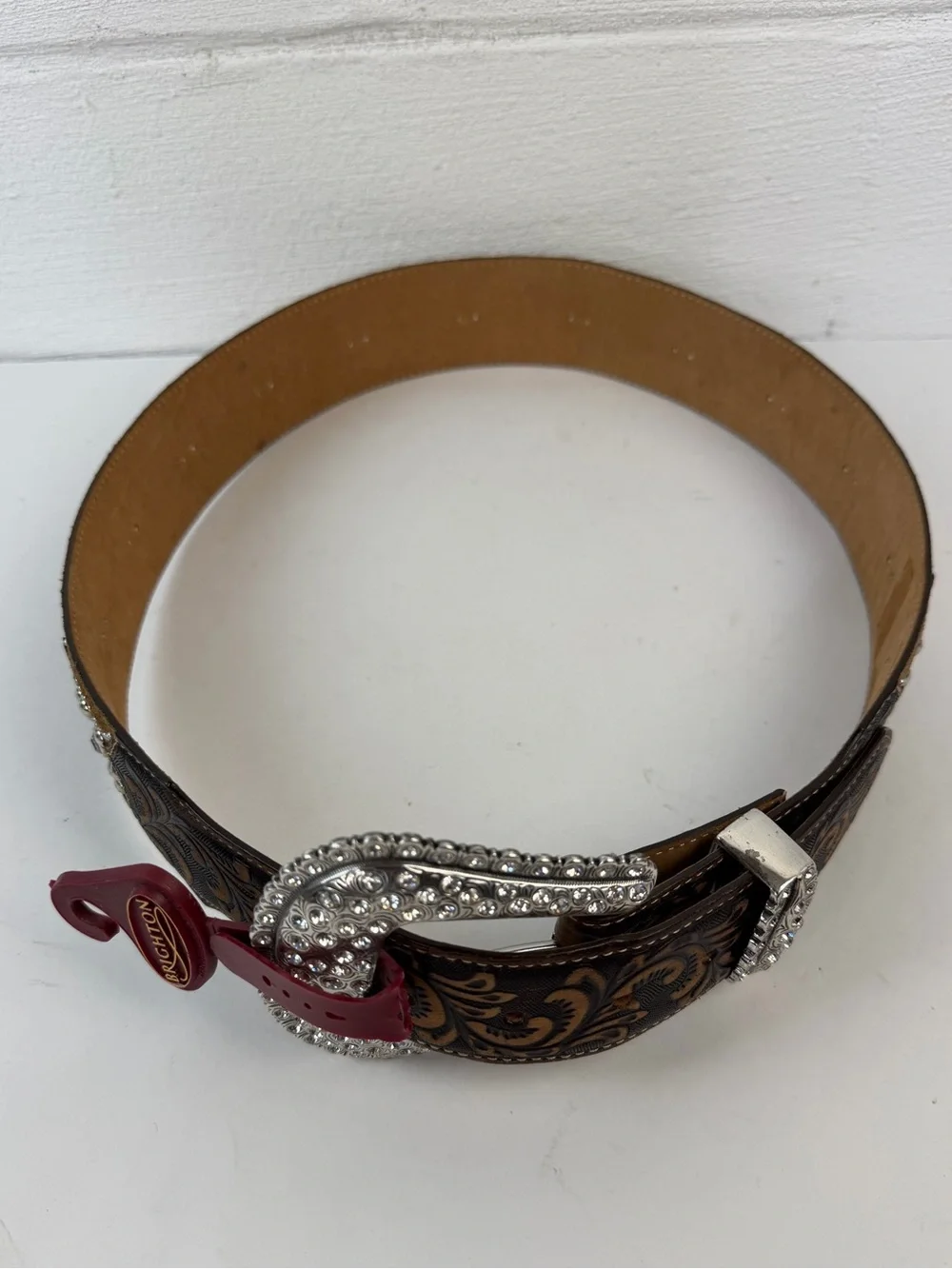 Tony Lama Memphis Light Brown Leather Belt, 36